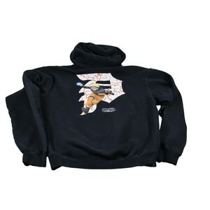 Primitive Hoodie Mens Medium Black Naruto Graphic Pullover Heavyweight Fleece